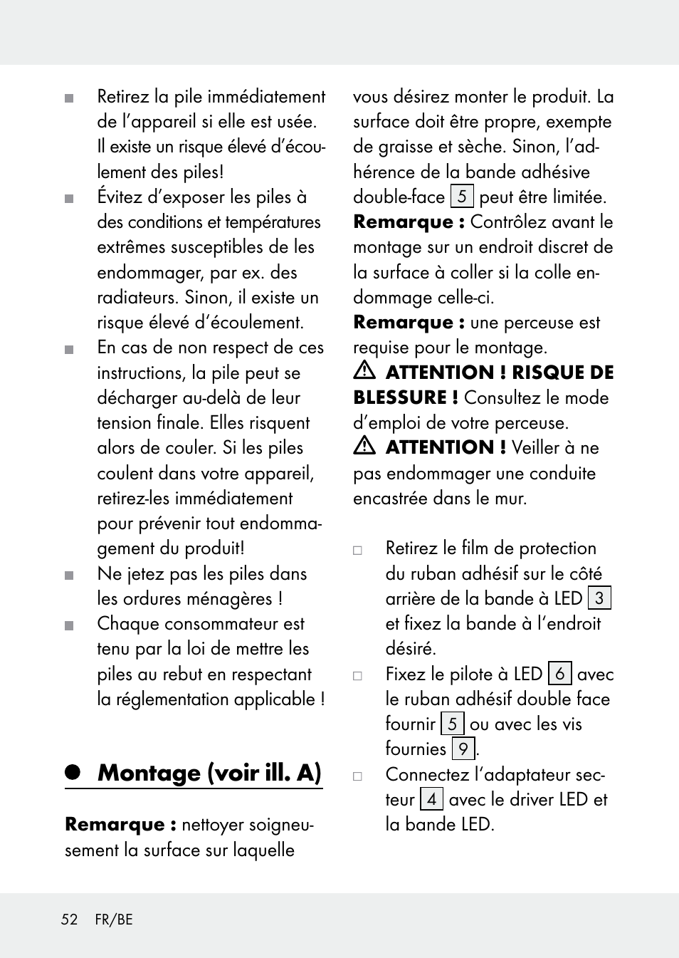 Montage (voir ill. a) | Livarno Z31228 User Manual | Page 52 / 80