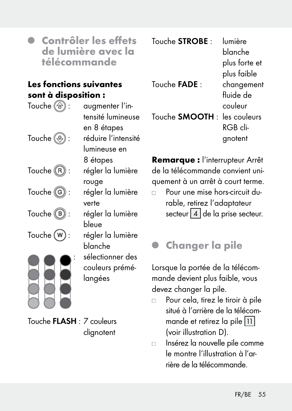 Changer la pile | Livarno Z31228 User Manual | Page 55 / 80