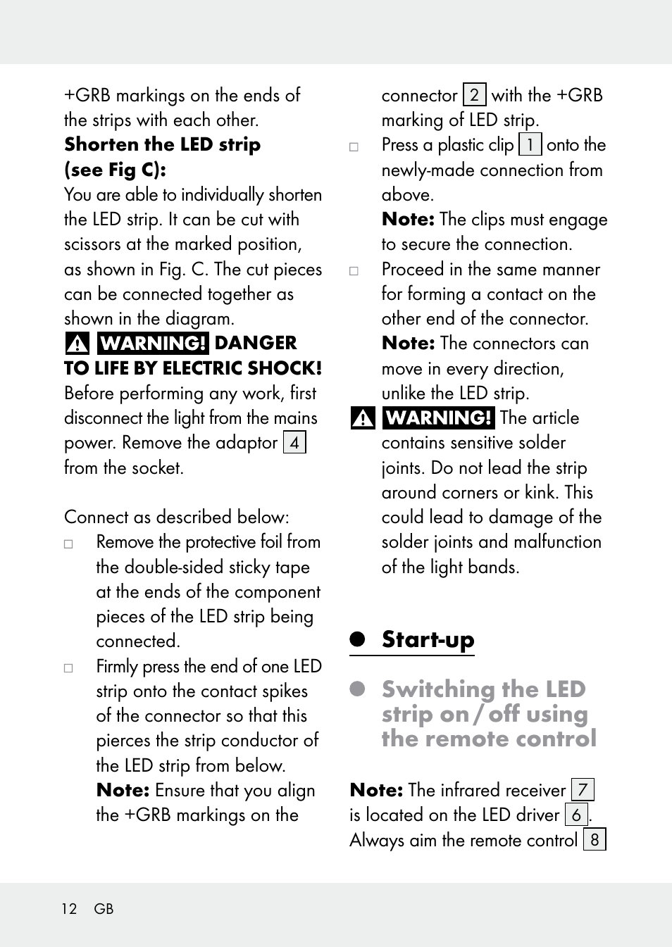 Livarno Z31228 User Manual | Page 12 / 60