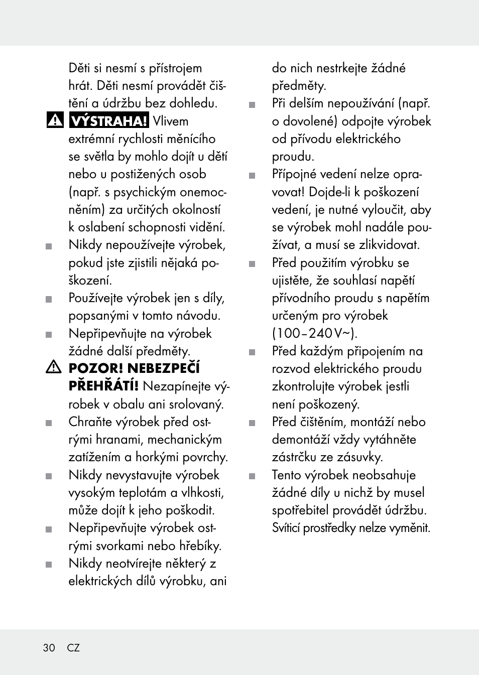 Livarno Z31228 User Manual | Page 30 / 60