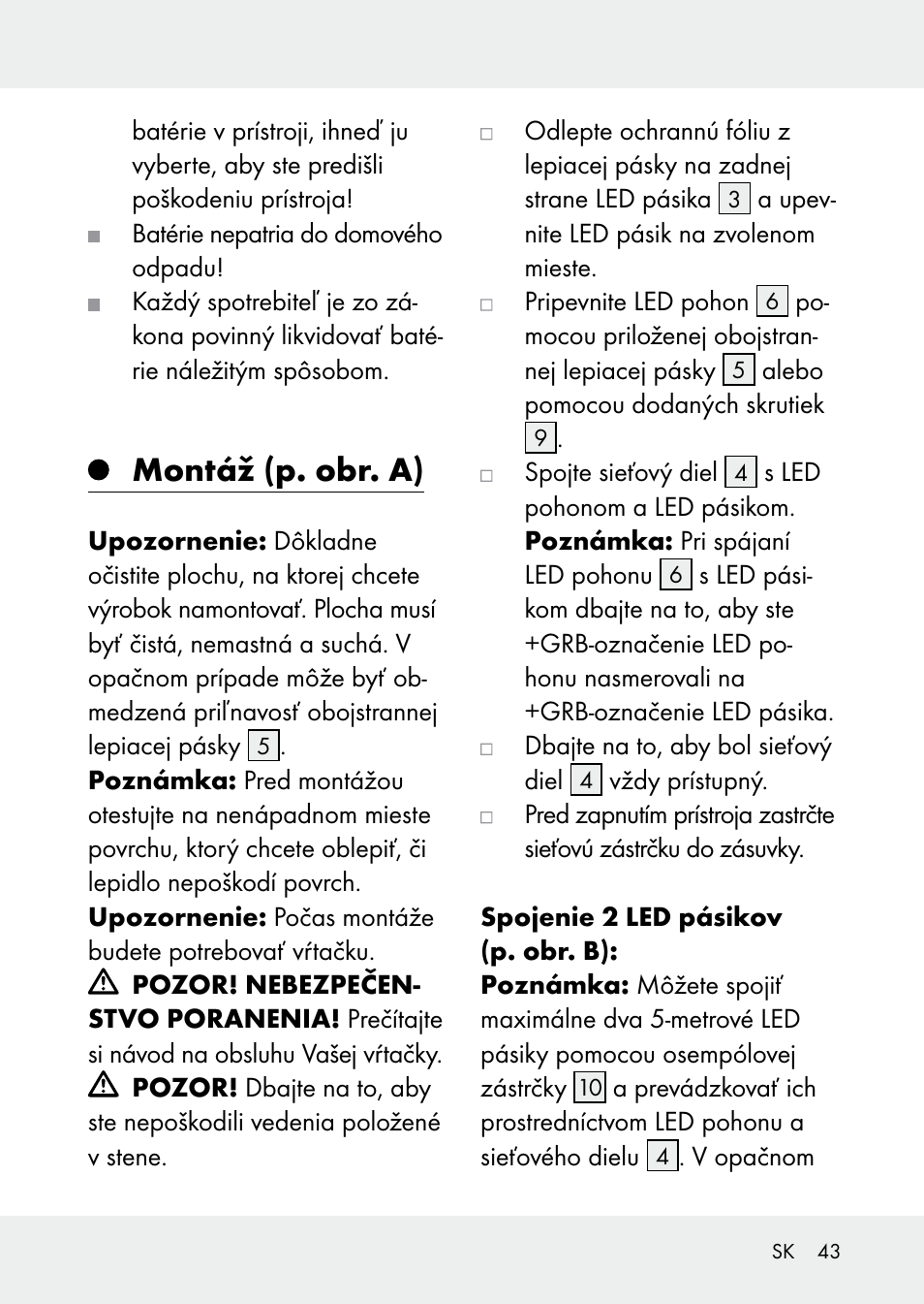 Montáž (p. obr. a) | Livarno Z31228 User Manual | Page 43 / 60