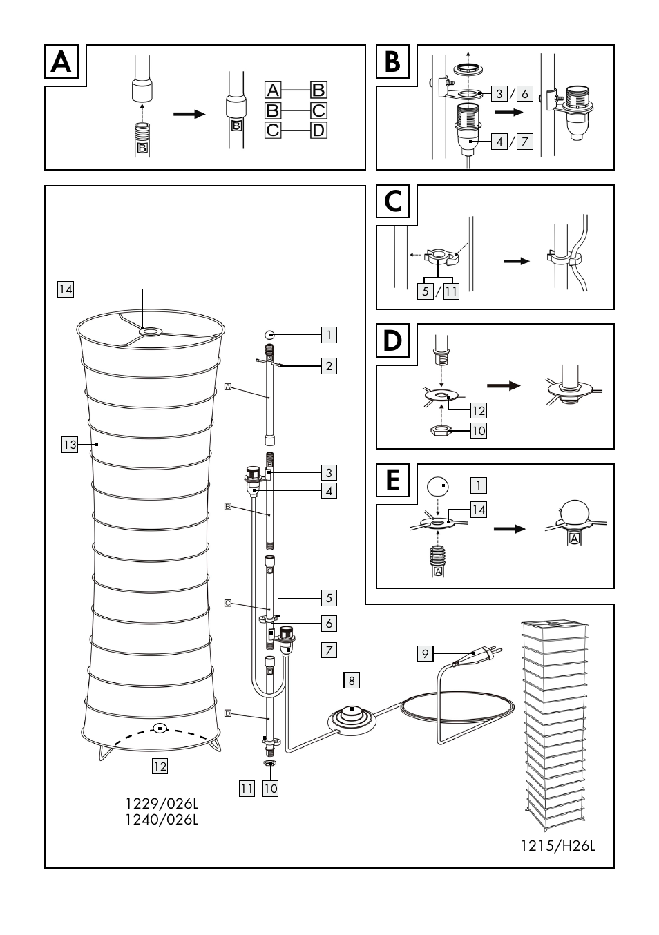 Db a c e | Livarno 1240/026L User Manual | Page 3 / 37