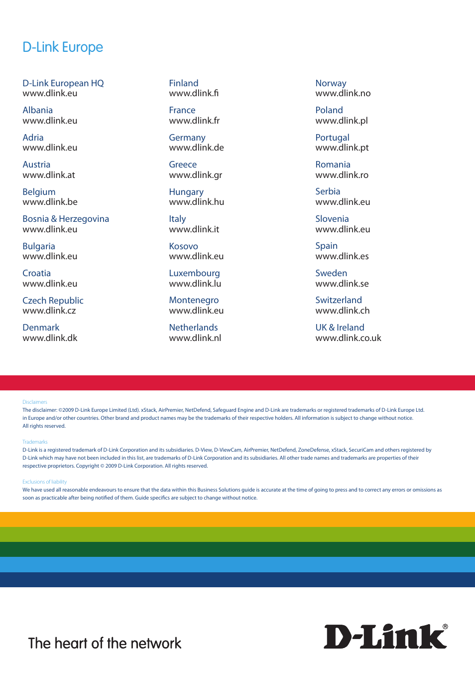 D-link europe | D-Link DES-7200 User Manual | Page 100 / 100