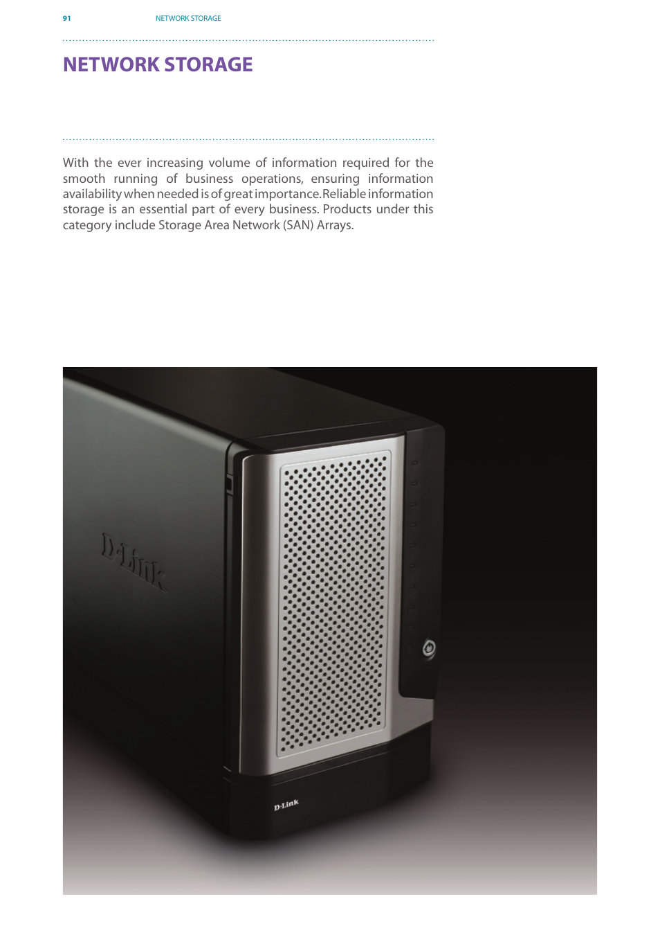 Bsbu-07-network_storage-eu, Network storage | D-Link DES-7200 User Manual | Page 93 / 100