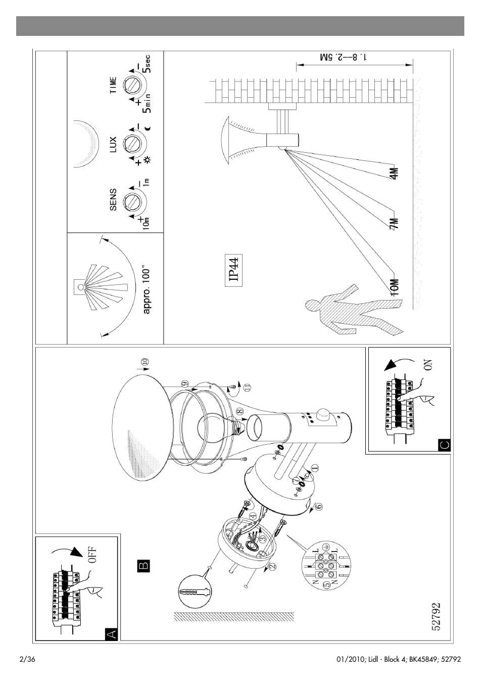 Livarno 52792 User Manual | Page 3 / 38