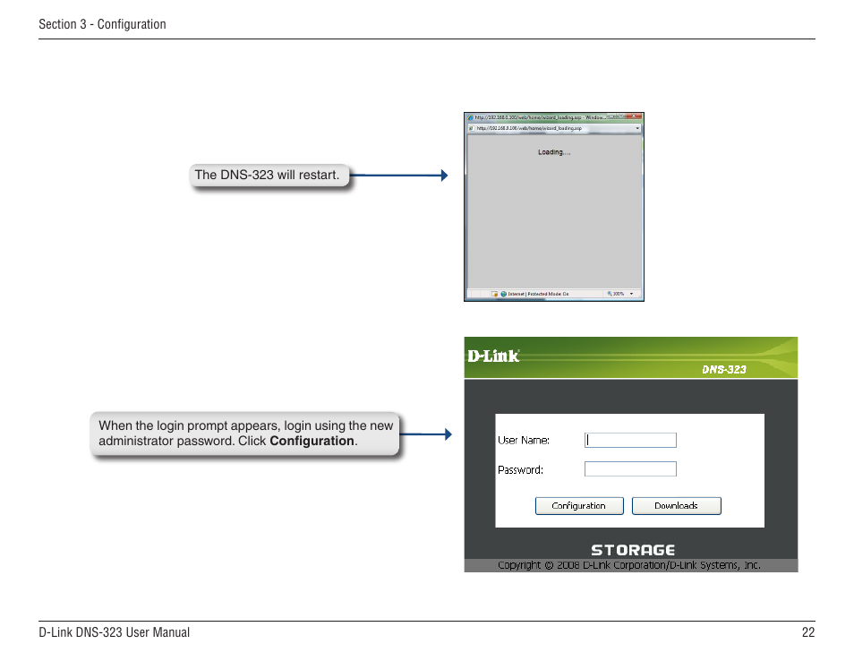 D-Link DNS-33 User Manual | Page 22 / 85