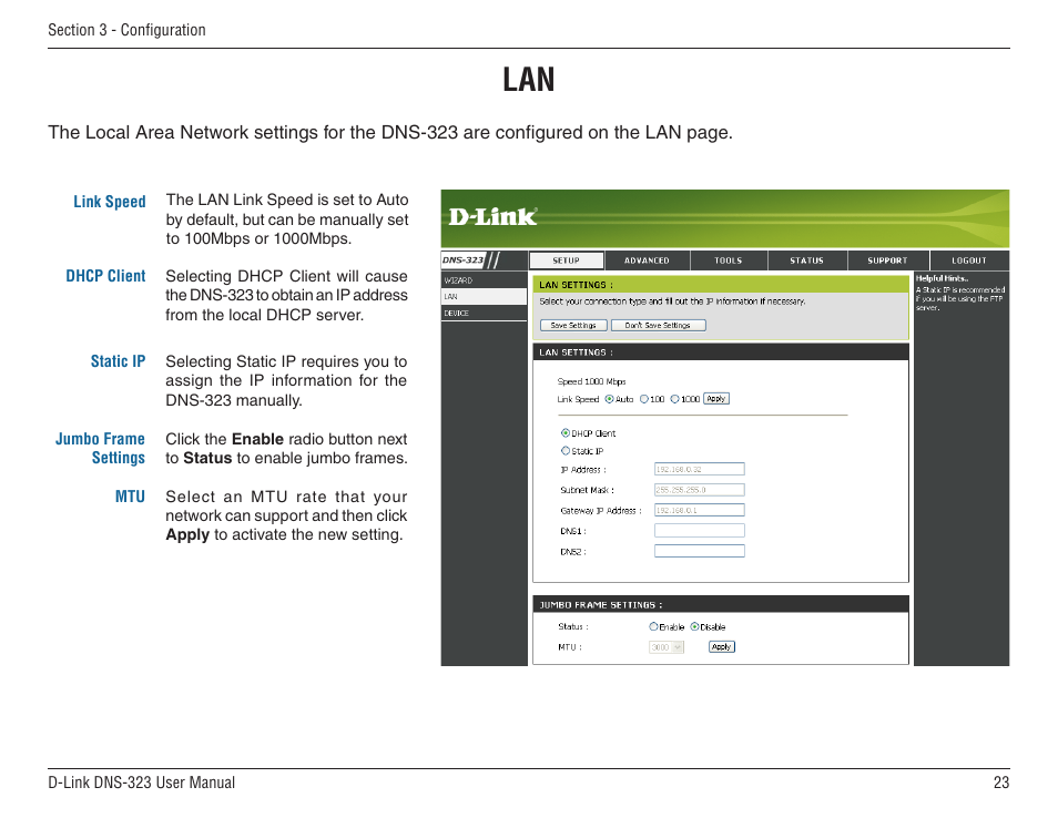 D-Link DNS-33 User Manual | Page 23 / 85