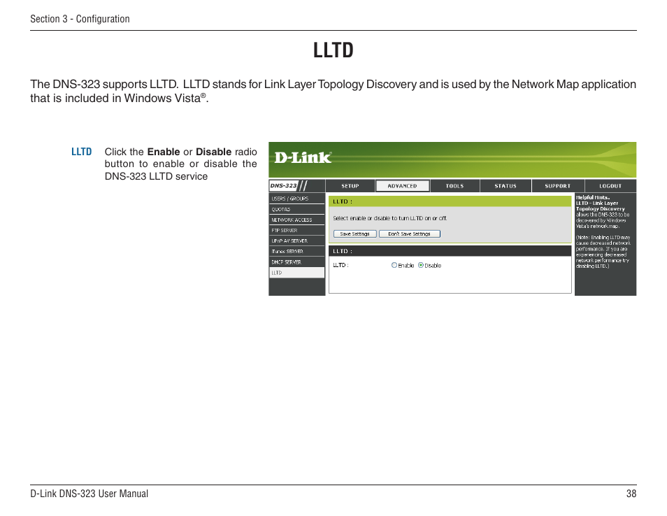 Lltd | D-Link DNS-33 User Manual | Page 38 / 85