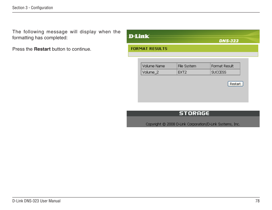 D-Link DNS-33 User Manual | Page 78 / 85