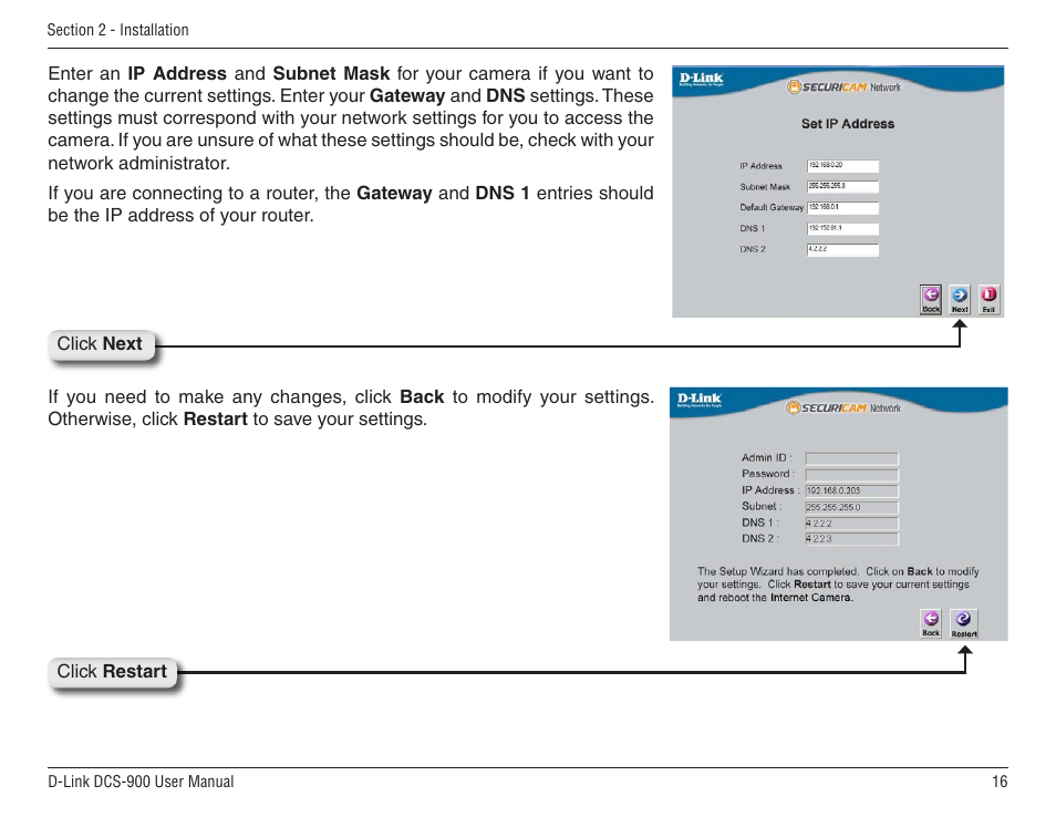 D-Link DCS-900 User Manual | Page 16 / 76