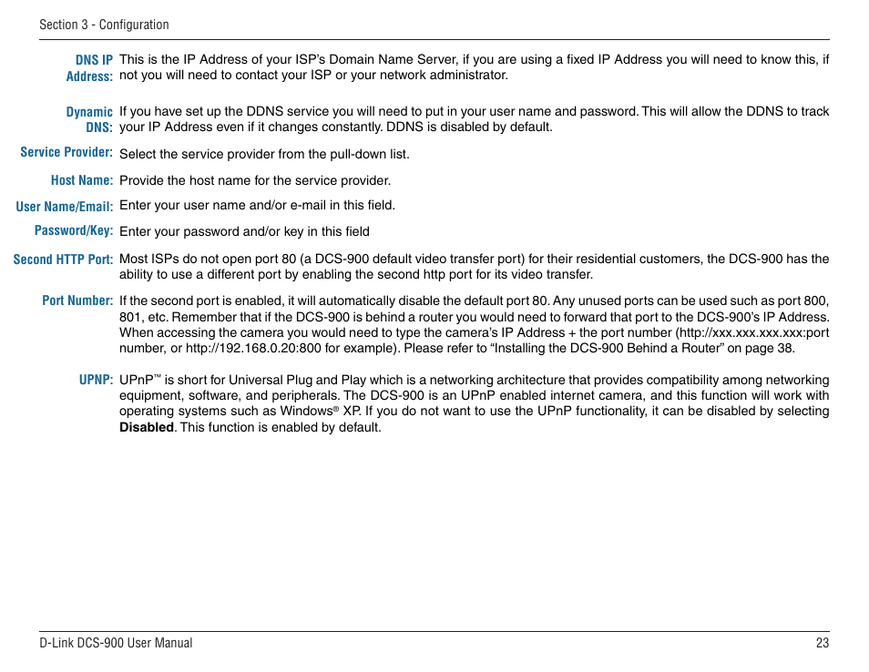 D-Link DCS-900 User Manual | Page 23 / 76