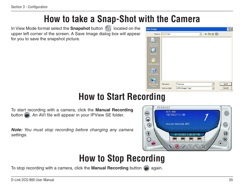 D-Link DCS-900 User Manual | Page 55 / 76