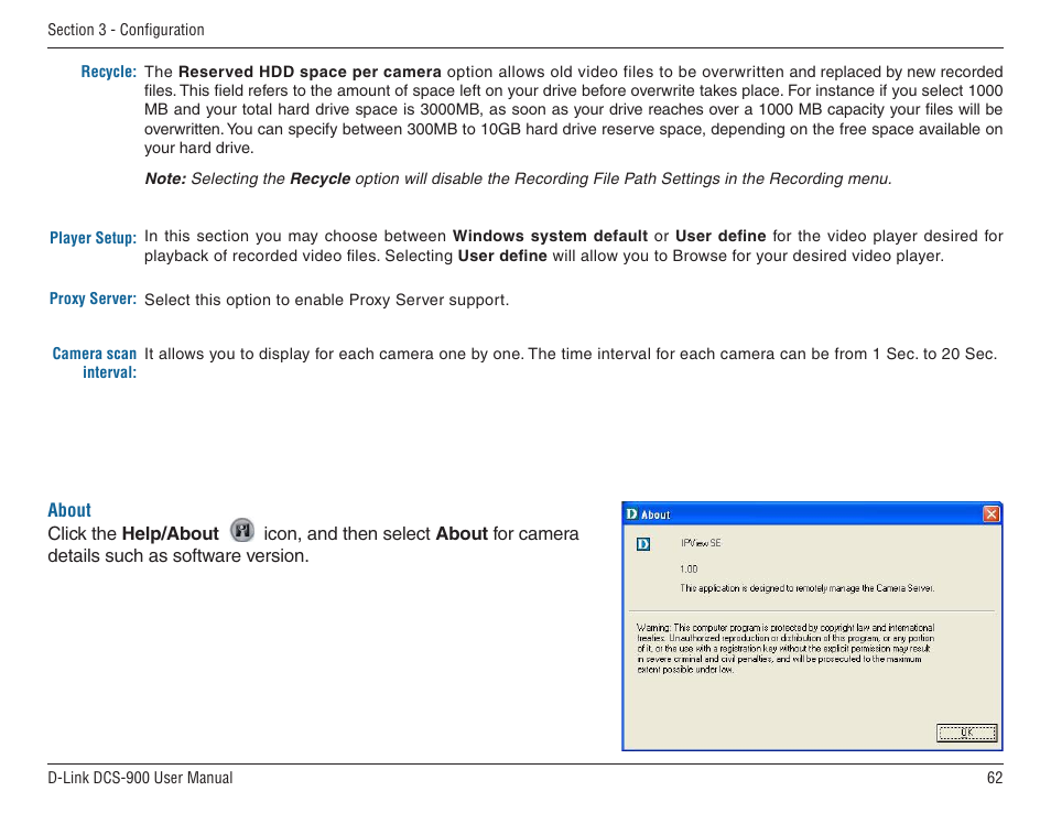 D-Link DCS-900 User Manual | Page 62 / 76