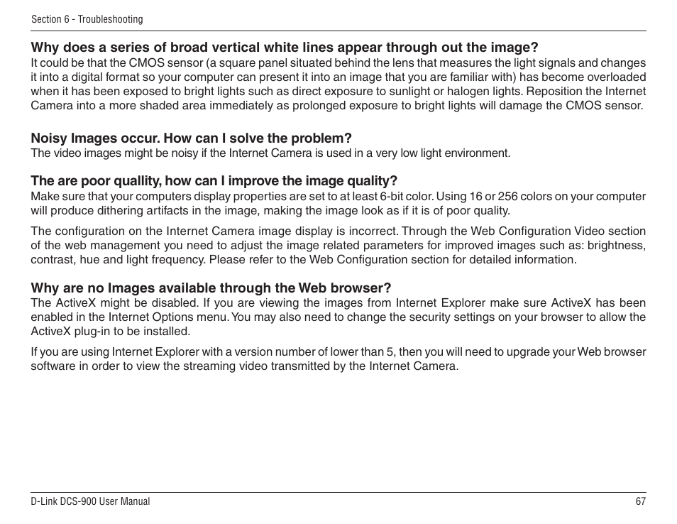 D-Link DCS-900 User Manual | Page 67 / 76