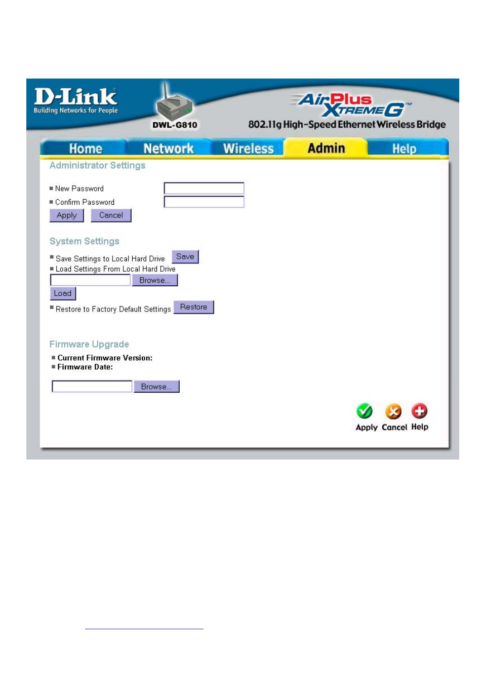 Web configuration (continued) | D-Link DWL-G810 User Manual | Page 15 / 28