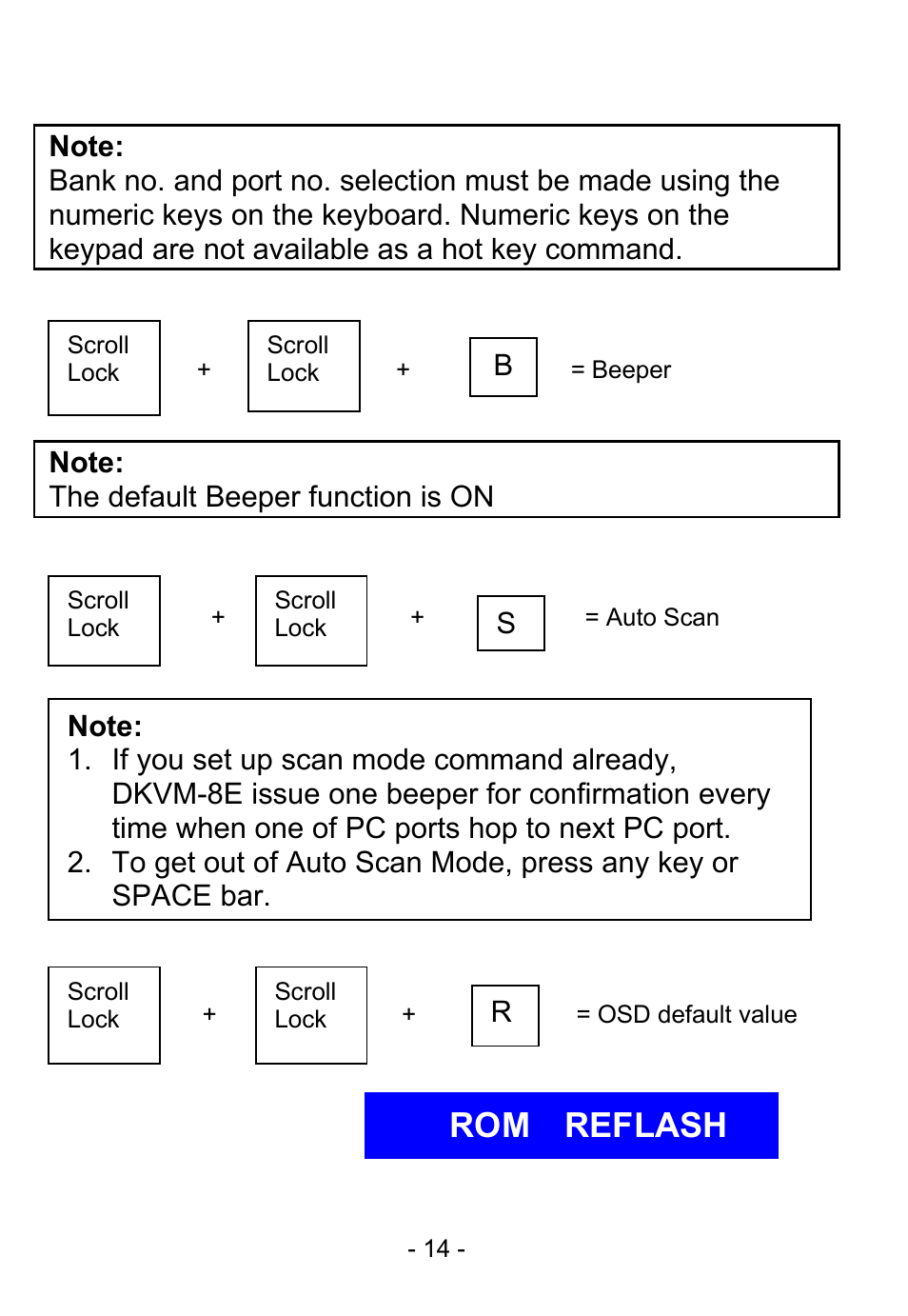 Rom reflash | D-Link DKVM-8E User Manual | Page 16 / 30