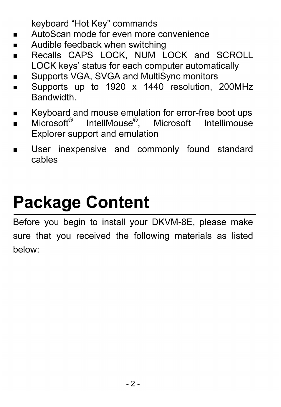 D-Link DKVM-8E User Manual | Page 4 / 30
