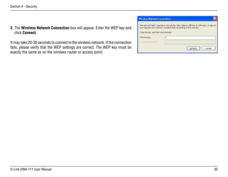 D-Link DWA-111 User Manual | Page 30 / 49