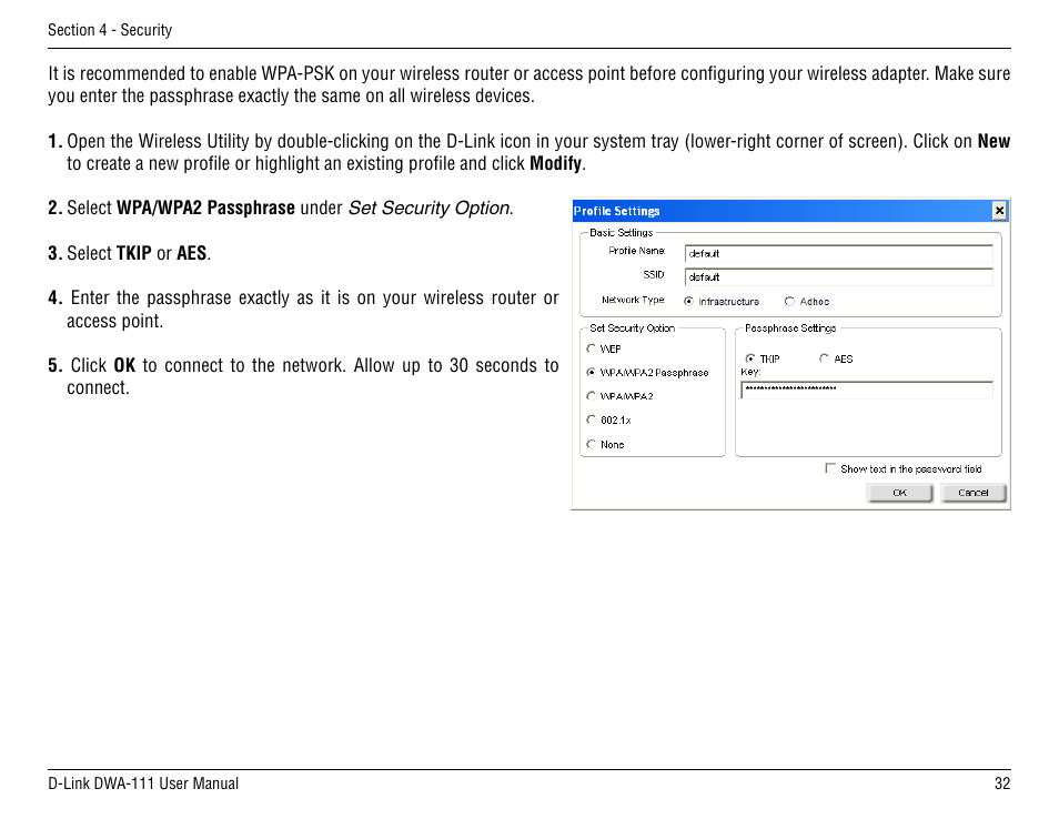 D-Link DWA-111 User Manual | Page 32 / 49