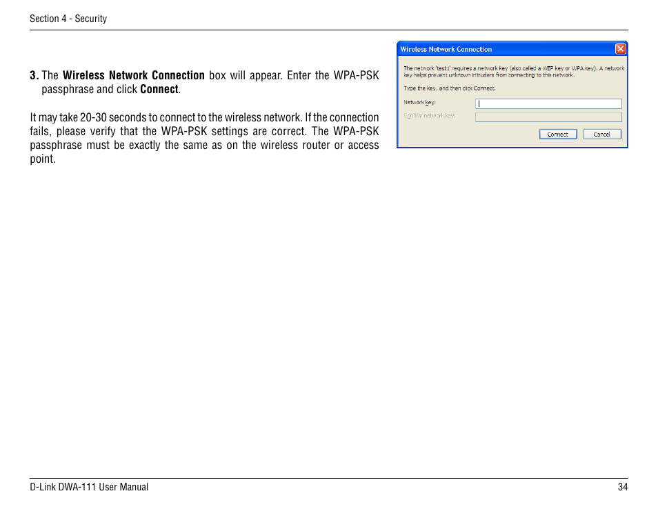 D-Link DWA-111 User Manual | Page 34 / 49