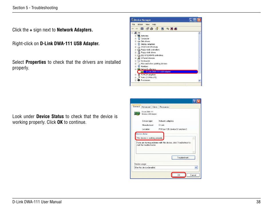 D-Link DWA-111 User Manual | Page 38 / 49