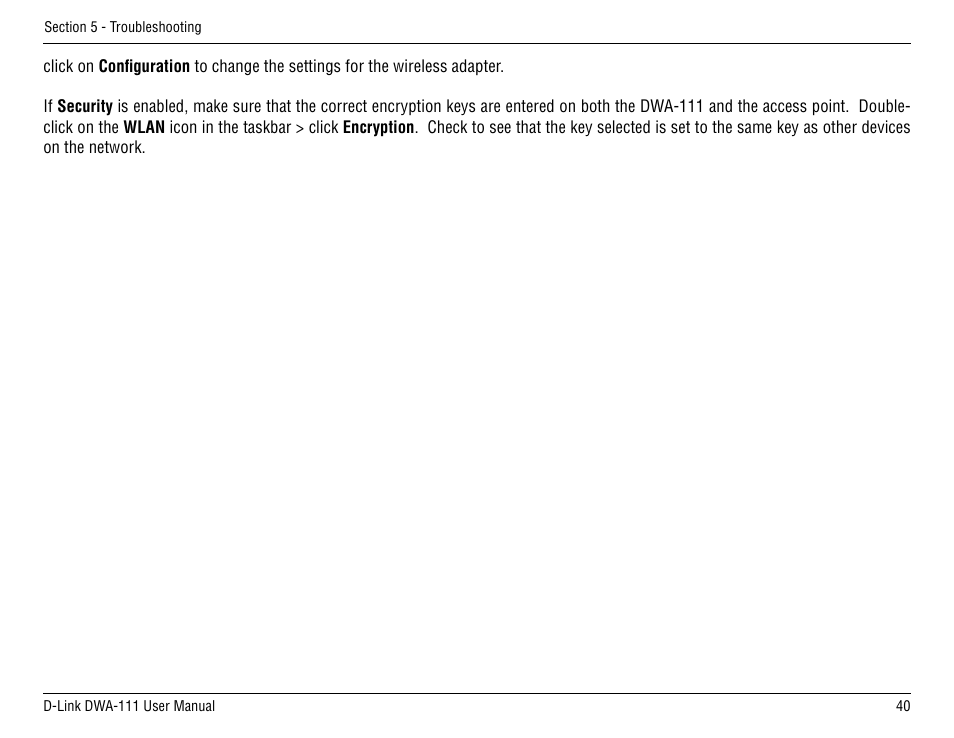 D-Link DWA-111 User Manual | Page 40 / 49