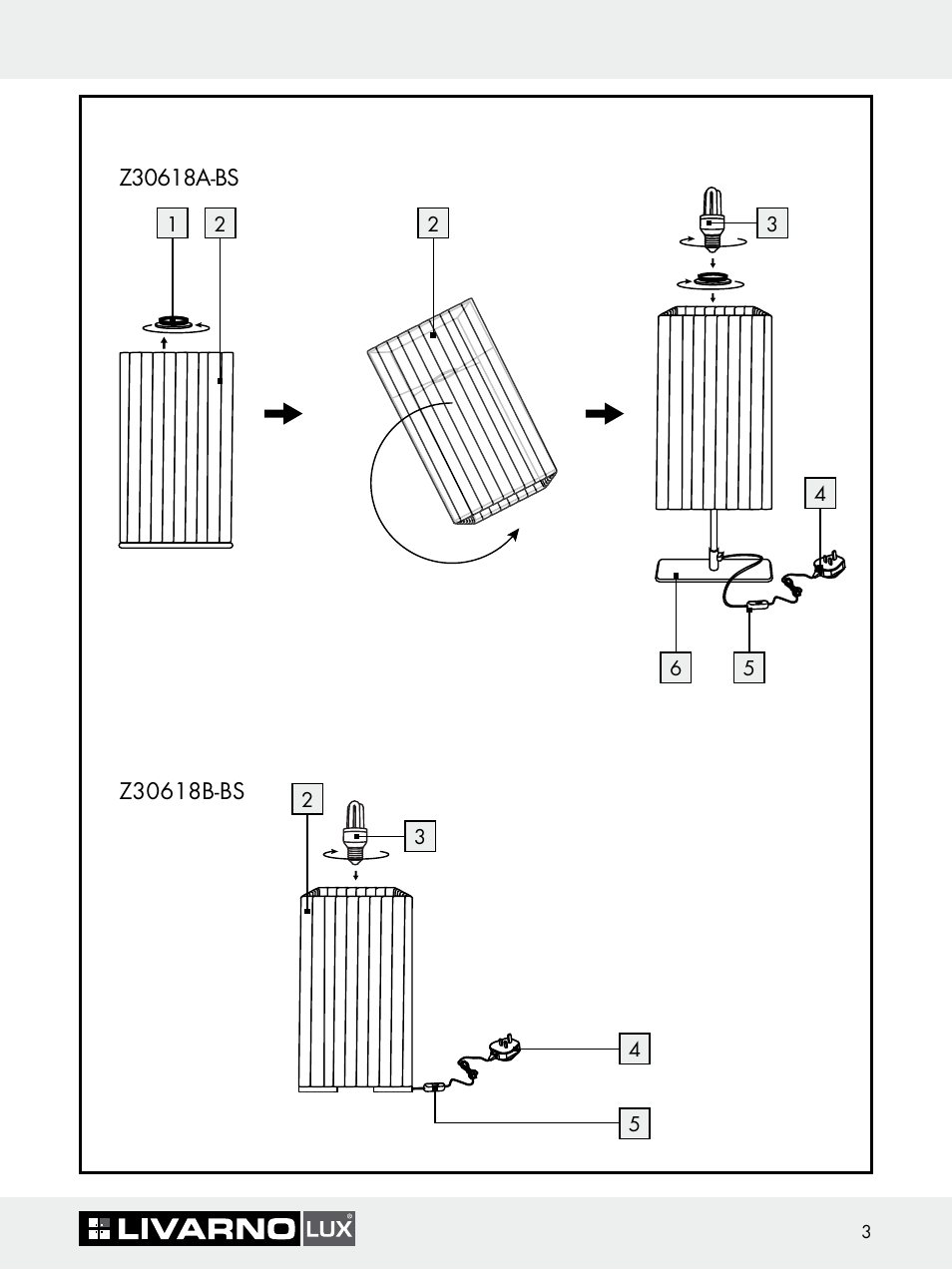 Livarno Z30618A-BS Z30618B-BS User Manual | Page 3 / 9