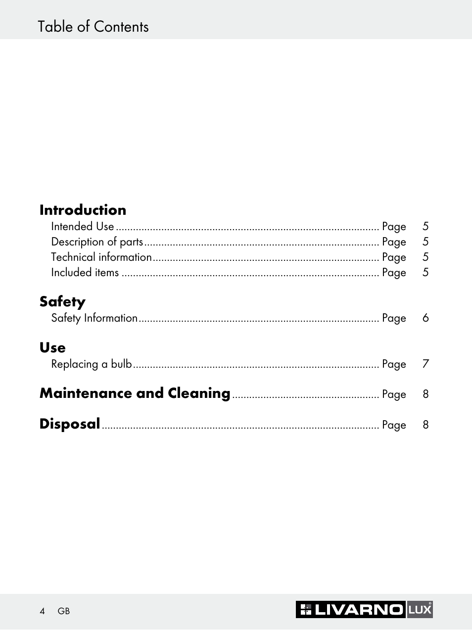 Livarno Z30618A-BS Z30618B-BS User Manual | Page 4 / 45
