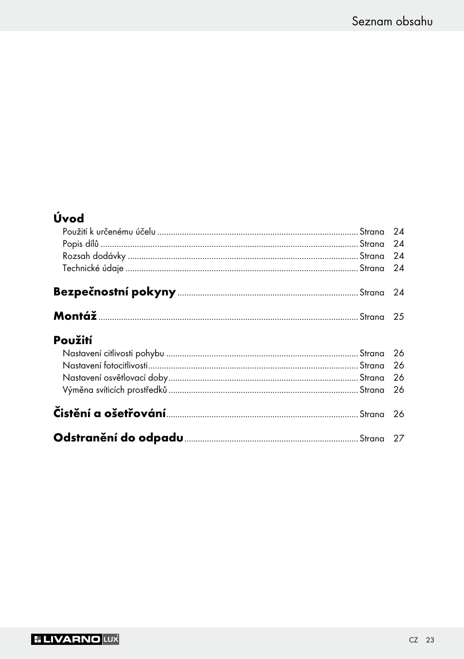 Livarno Z30649A User Manual | Page 23 / 41