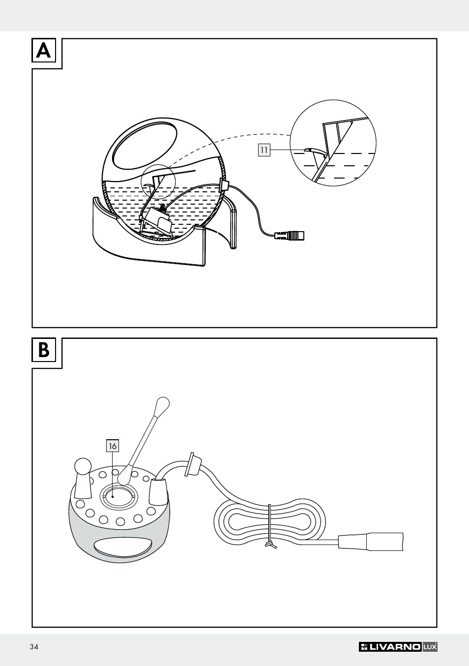 Livarno Z30591A-BS User Manual | Page 34 / 35