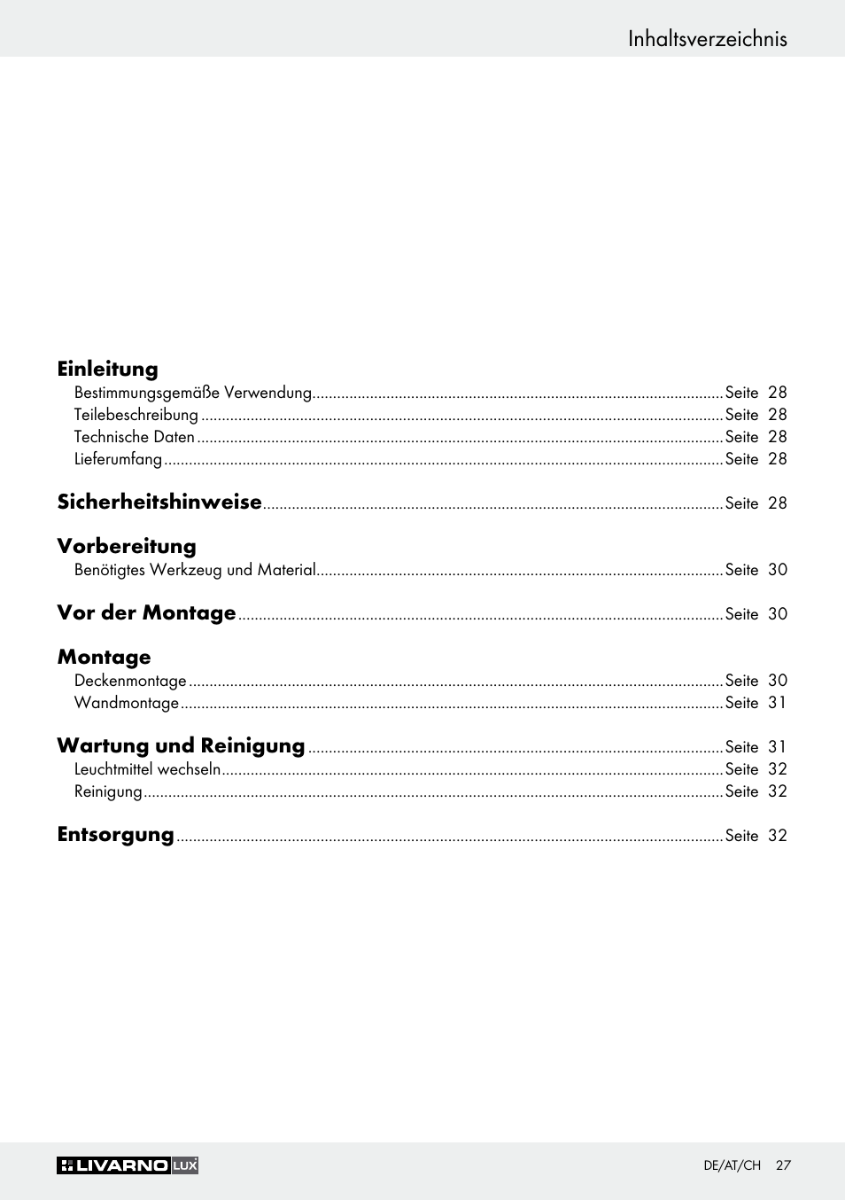 Livarno Z30347A Z30347B User Manual | Page 27 / 35