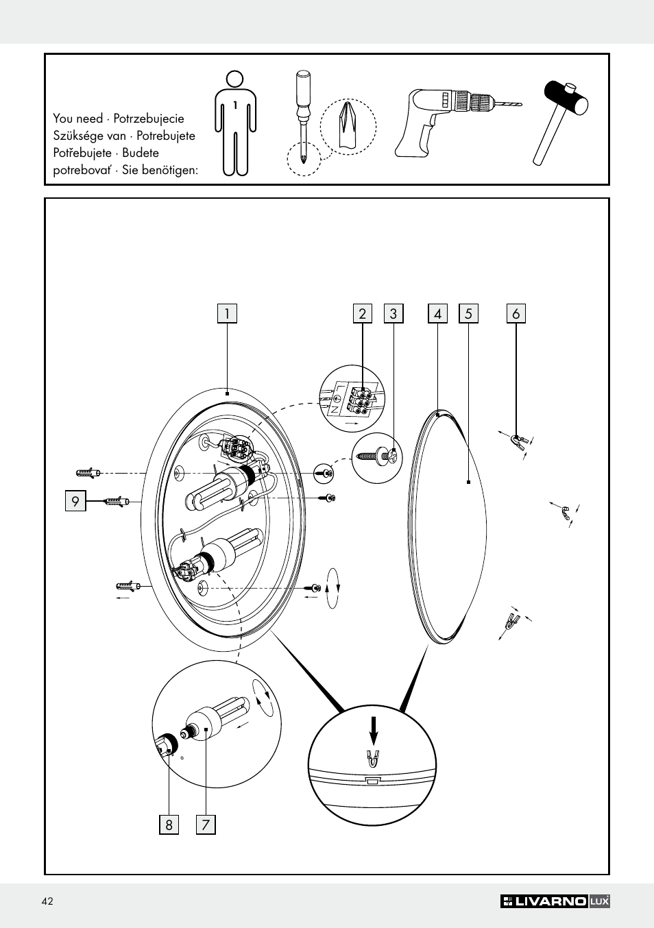 Livarno Z30347C User Manual | Page 42 / 43