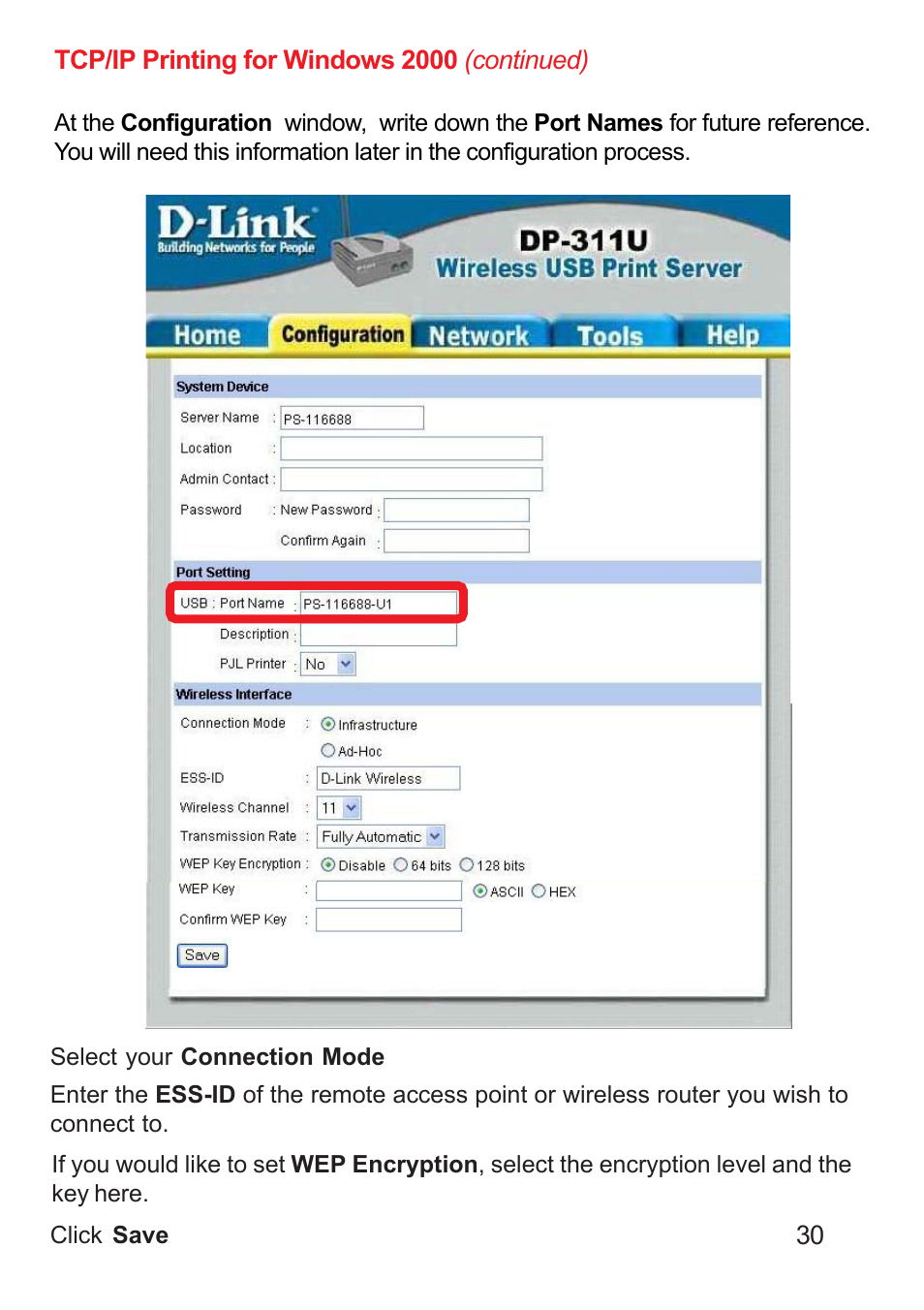 D-Link DP-311U User Manual | Page 30 / 76