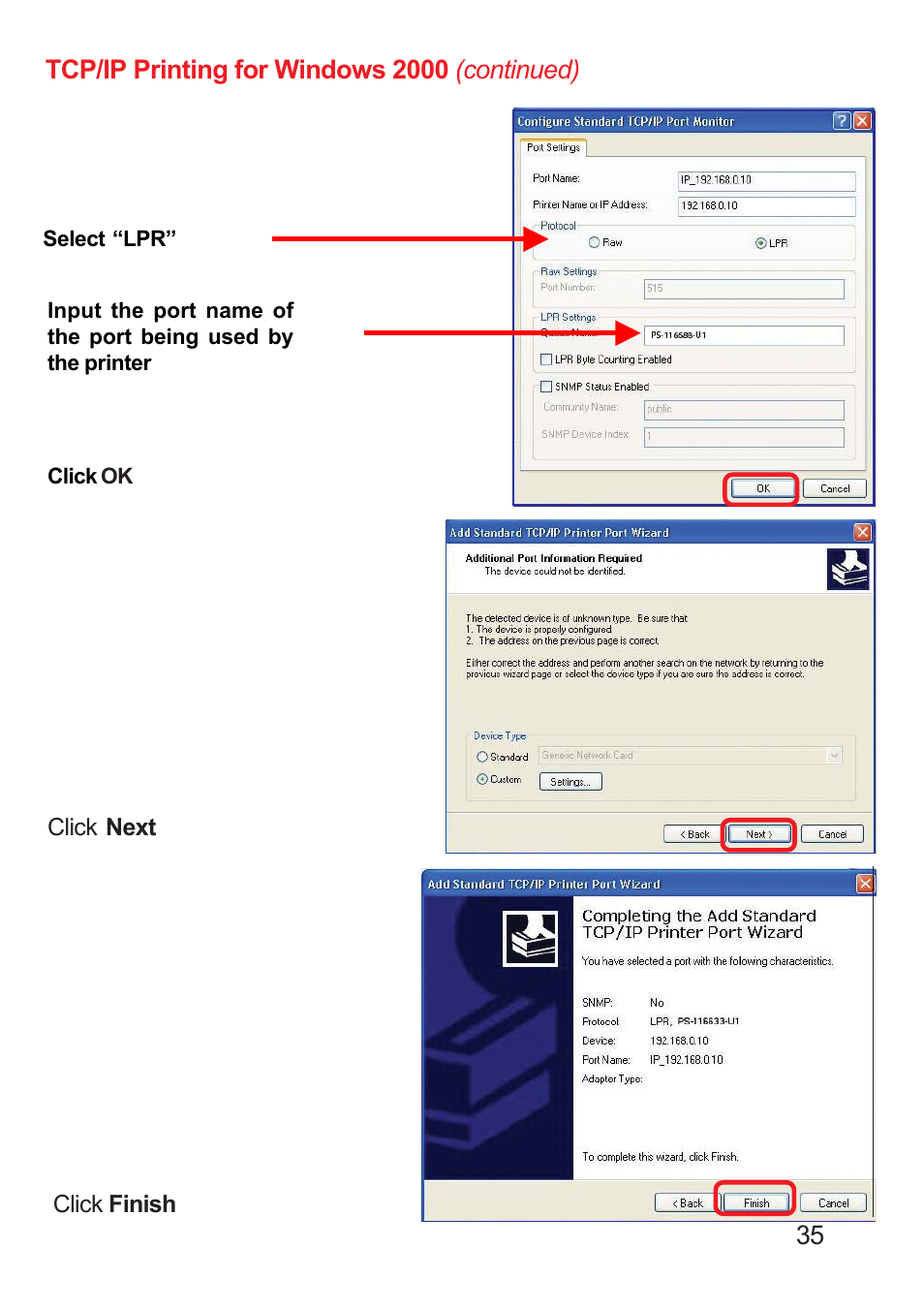 D-Link DP-311U User Manual | Page 35 / 76