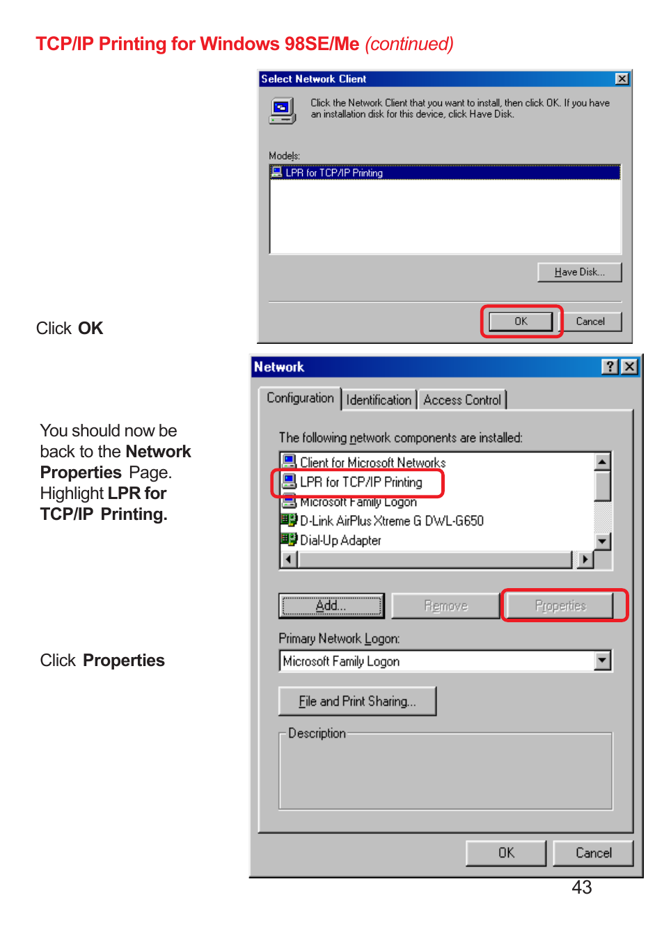 D-Link DP-311U User Manual | Page 43 / 76