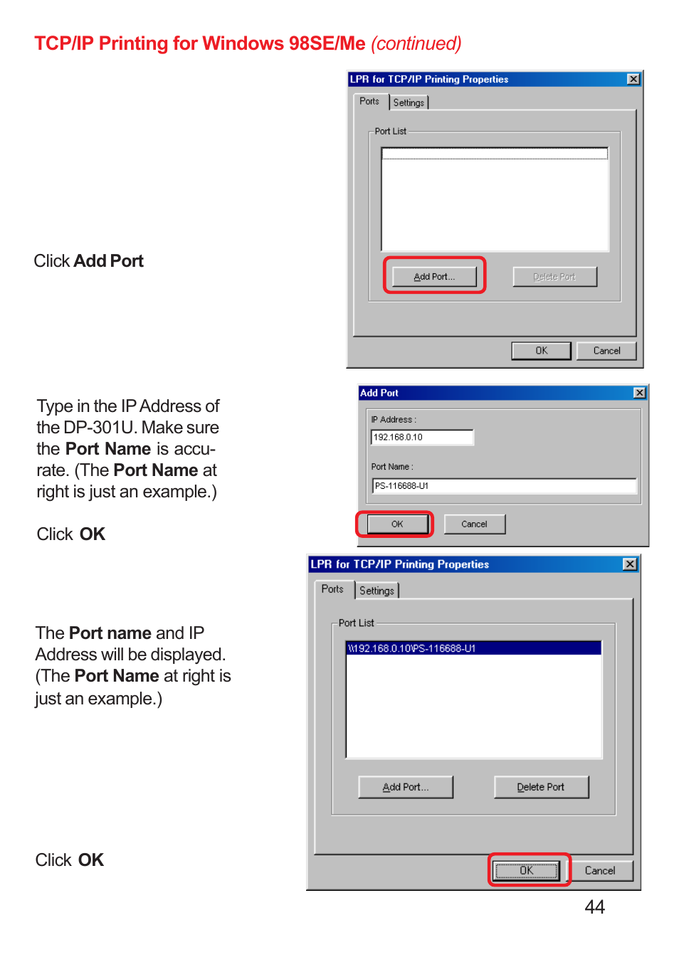 D-Link DP-311U User Manual | Page 44 / 76