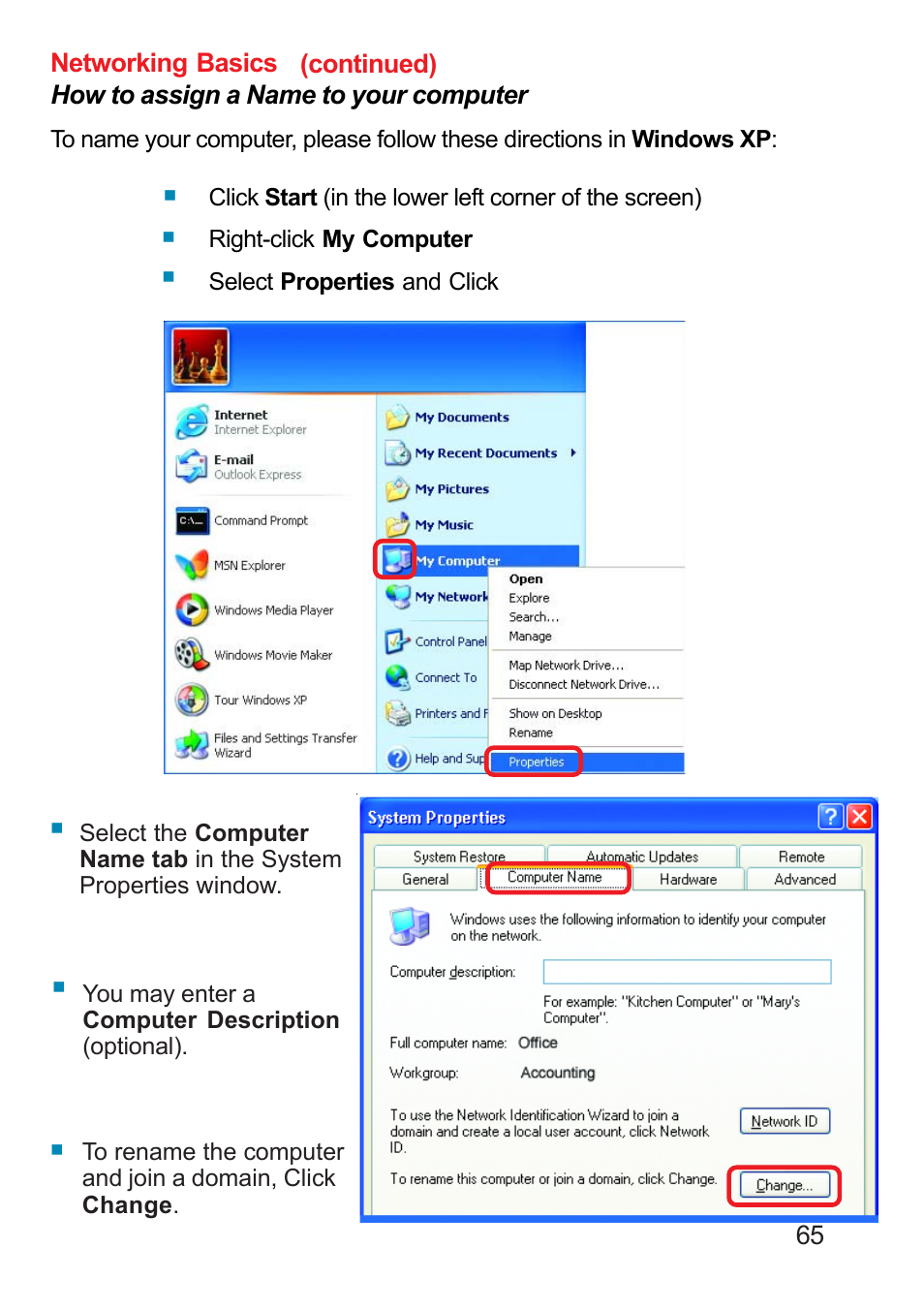 Continued) | D-Link DP-311U User Manual | Page 65 / 76