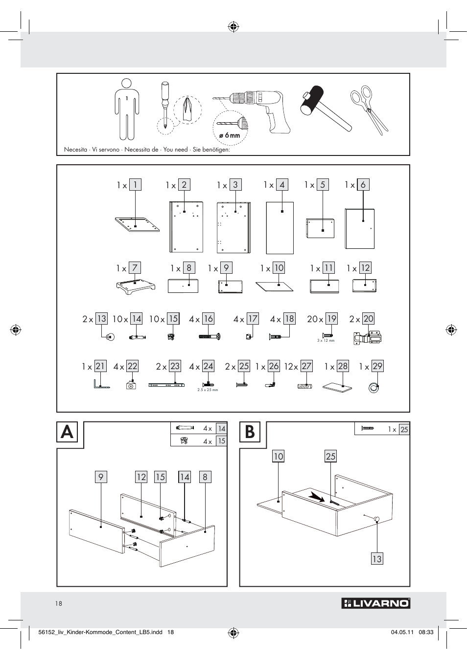 Livarno Z30613A/Z30613B User Manual | Page 16 / 18