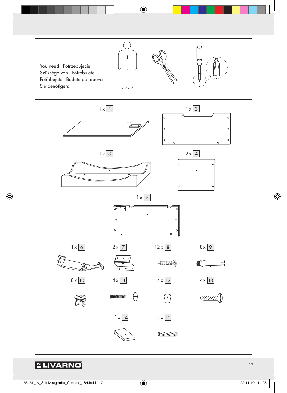 Livarno Z30612A-B User Manual | Page 15 / 17