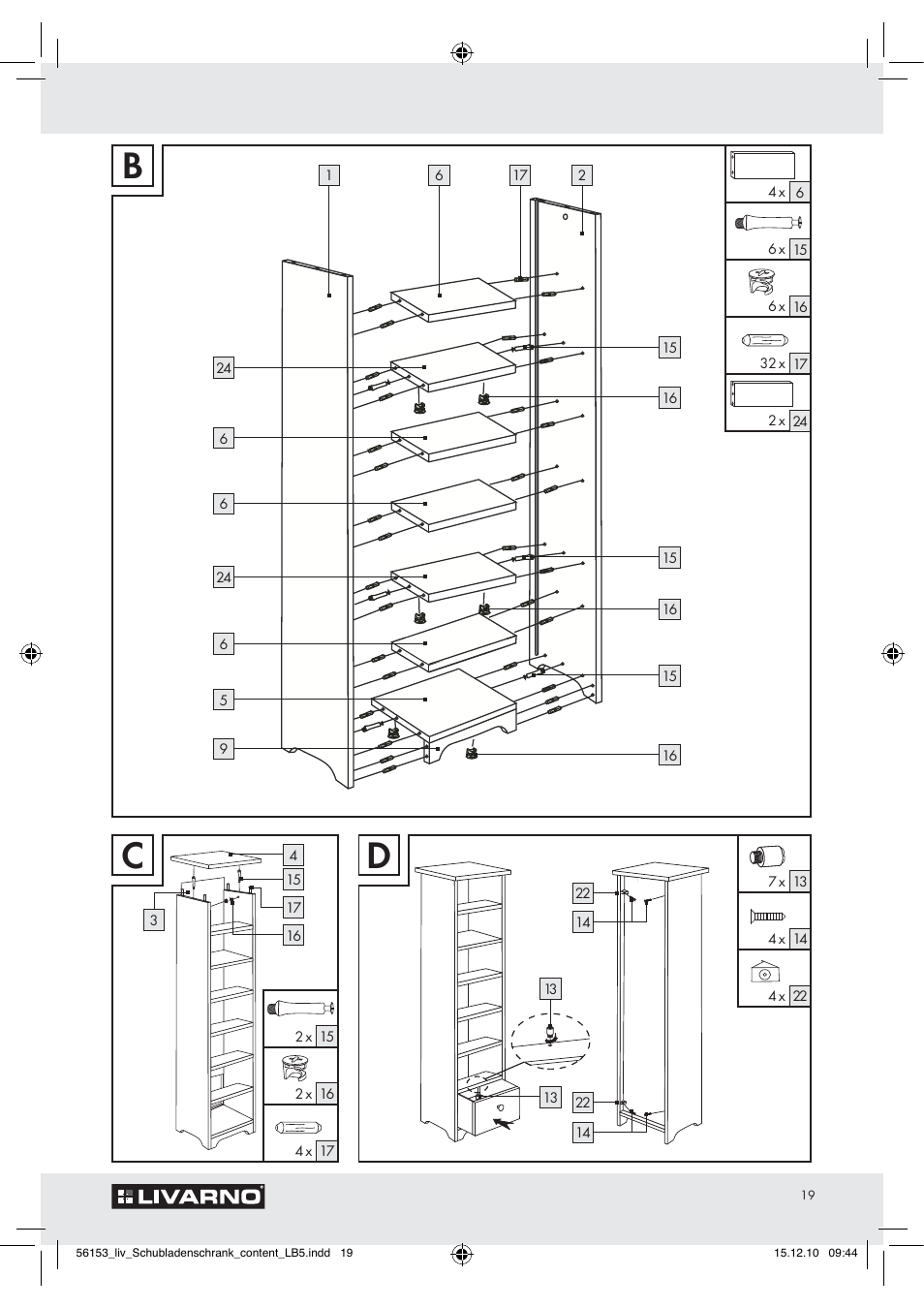 Livarno Z30614A/Z30614B User Manual | Page 17 / 18