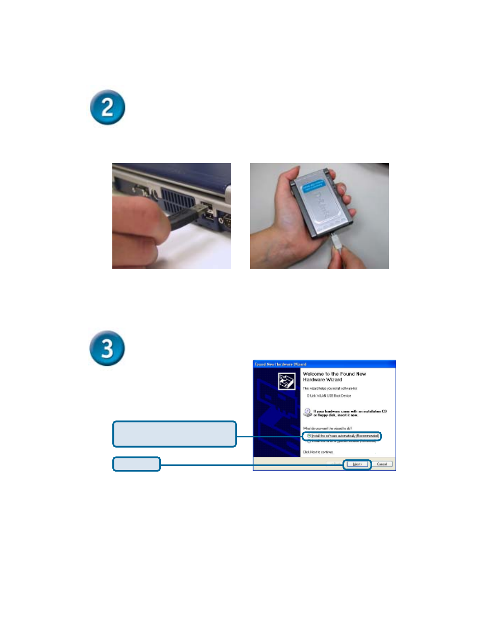 Installing the dwl-120+ wireless usb, Restart your computer | D-Link DWL-120+ User Manual | Page 4 / 12