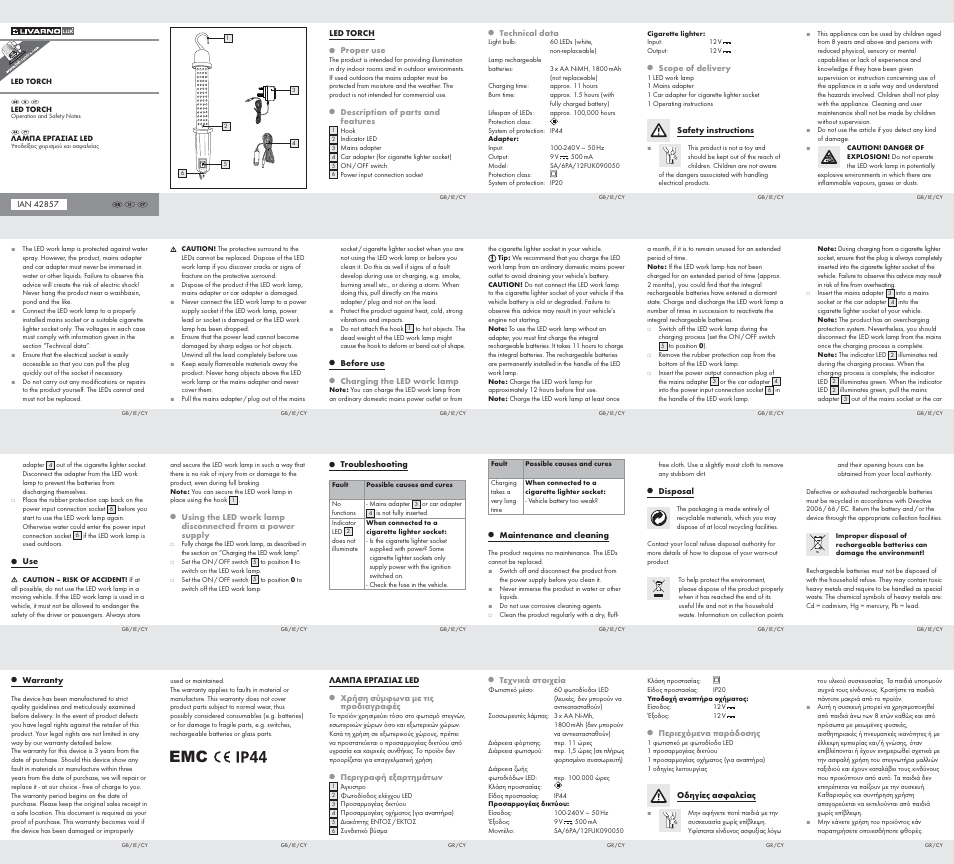 Livarno Z32002-BS User Manual | 2 pages