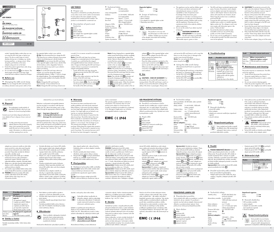 Livarno Z32002-BS User Manual | 2 pages
