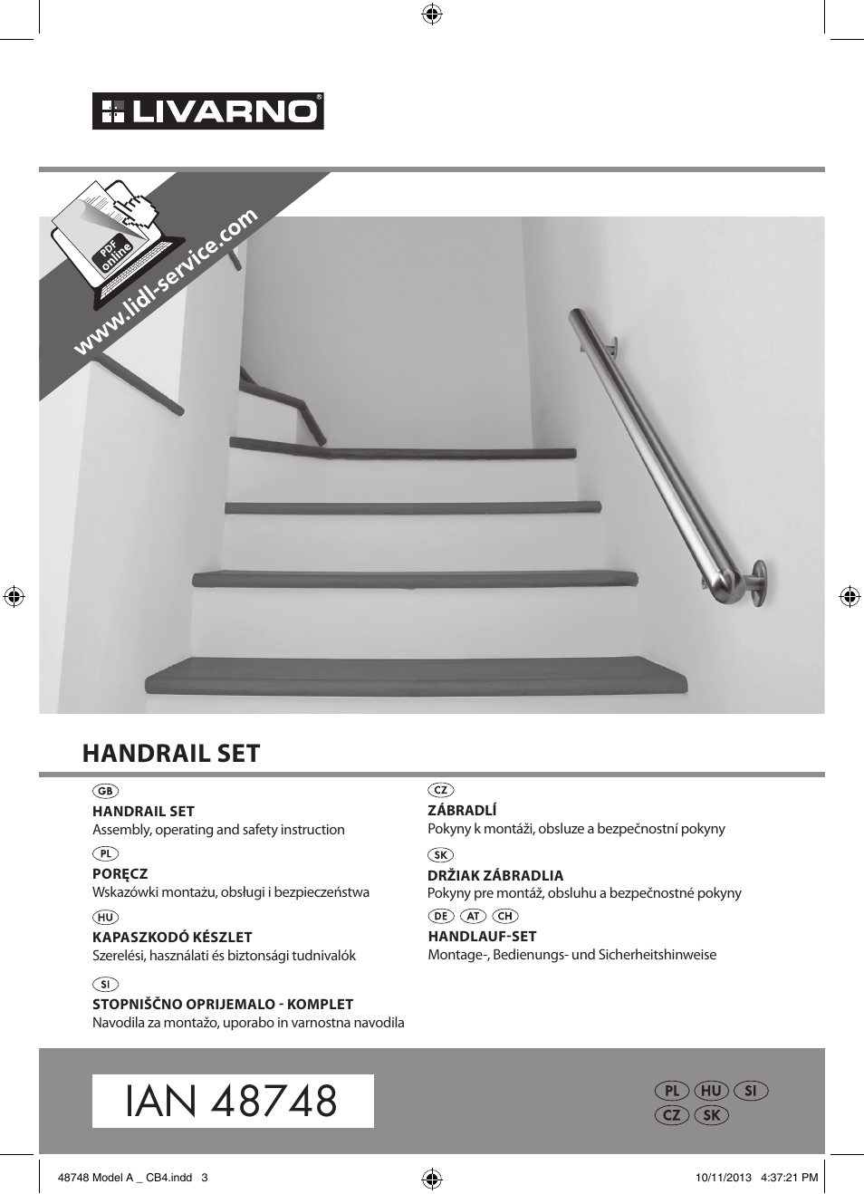 Livarno Z31415A User Manual | 10 pages