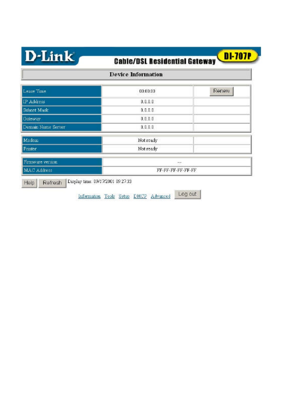 Device information | D-Link DI-707P User Manual | Page 15 / 46