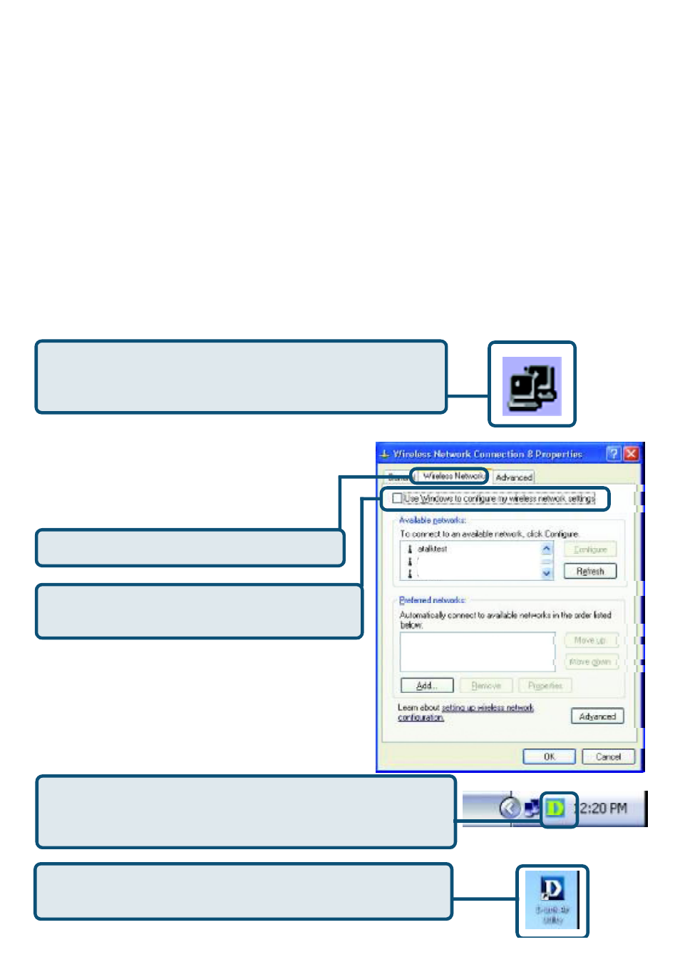 Using the configuration utility | D-Link AIR DWL-610 User Manual | Page 11 / 51