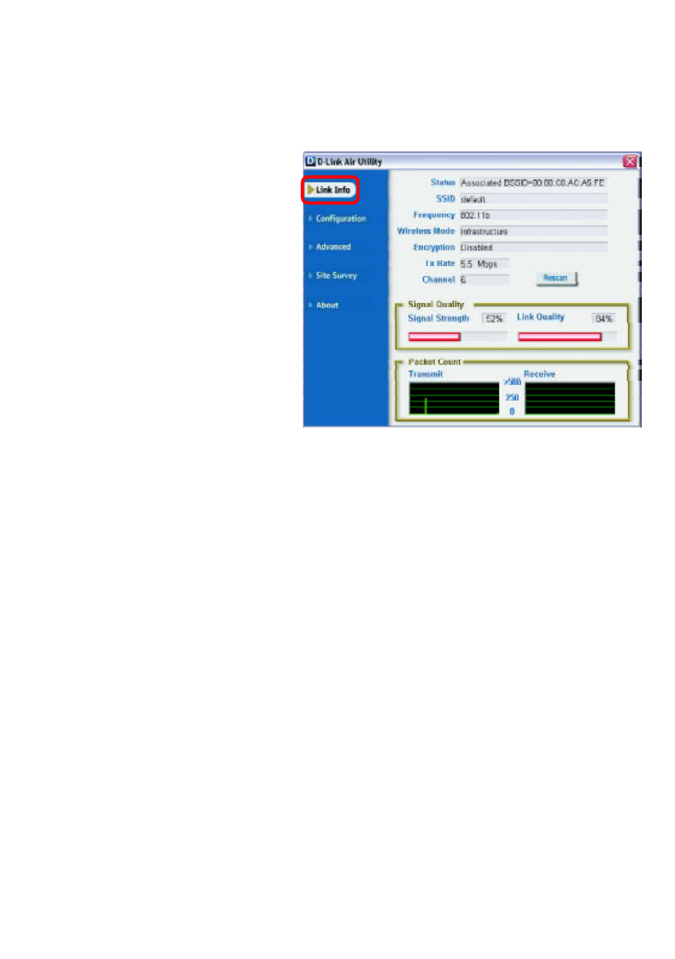 Using the configuration utility (continued) | D-Link AIR DWL-610 User Manual | Page 12 / 51