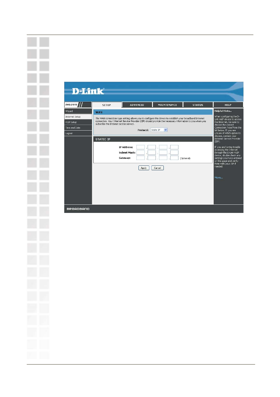 D-Link DVG-2101S User Manual | Page 16 / 58