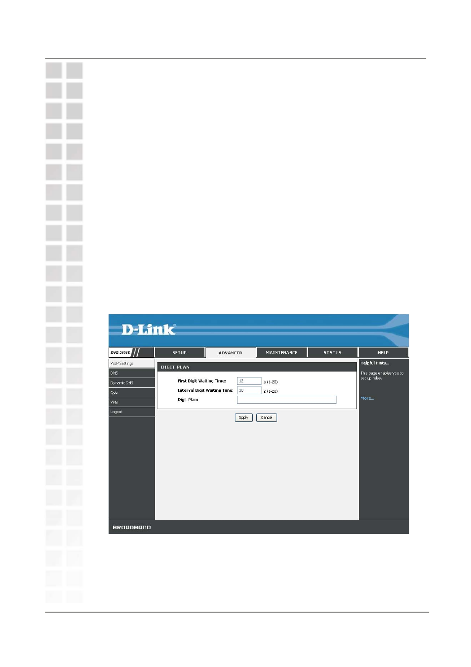 Digit plan | D-Link DVG-2101S User Manual | Page 26 / 58