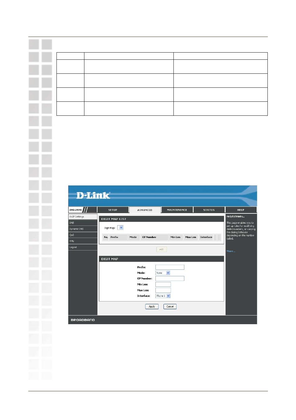 Digit map | D-Link DVG-2101S User Manual | Page 29 / 58
